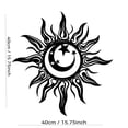 thumbnail image 3 of Metal Art Wall Decor | Black Metal Wall Art Sun and Moon Decor Celestial Wall Decor for Living Room Boho Outdoor Decor for Patio Bedroom, 3 of 9