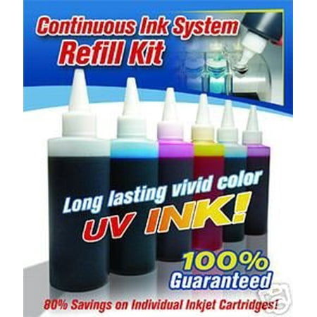 gigablock cIS Refill Kit with 6 colors UV(Ultra Violet) resistant Ink ...