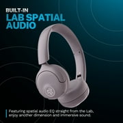 JLab GO Lux ANCHeadphones, On Ear, 70+ Hour Bluetooth Playtime, Mauve