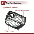 thumbnail image 7 of Unique Bargains Fog Light Grill Front Lower Bumper Fog Light Cover Inserts for BMW X6 2012-2014 ABS No.51117312606 Black+Silver Tone, 7 of 7