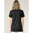 thumbnail image 4 of Made by Johnny Women's Casual Shirts Twist Knot Tunics Tops XL BLACK, 4 of 6