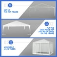 thumbnail image 5 of Zimtown 10' x 20' Canopy Party Tent Wedding Canopy Patio with Mesh Netting, 5 of 7