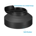 thumbnail image 3 of Capucha de lente de cámara Uxcell de 55mm, protector de lente de caucho colapsable, negro, 3 of 7