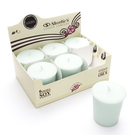 Votive Mint - Iced Mint Lavender Highly Scented Hand Poured Mint Natural Soy Votive Candles - 6 15 Hour Clean Burning Votive Cup Refills - Clean Votive Candle Collection