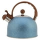 thumbnail image 1 of Hervidor de agua para estufa de material acero inoxidable, de 2,3 cuartos/2,5 litros, silbante azul para té, , leche, etc., cocina, 1 of 7