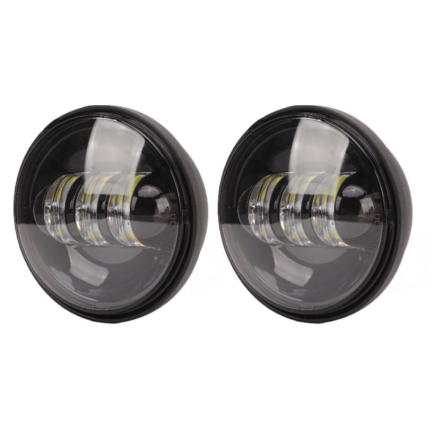 Luces Antiniebla De Conducción, Luces Antiniebla Negras De Alto Brillo 2 Piezas Resistencia Al Impacto IP67 Impermeable Para Motocicleta