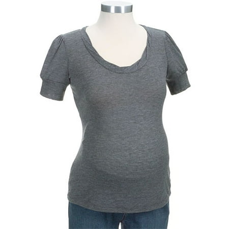 Maternity Twisted-Neckline Tee