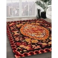 thumbnail image 2 of Ahgly Company Indoor Square Abstract Chocolate Brown Medallion Area Rugs, 4' Square, 2 of 6