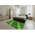 thumbnail image 5 of Ahgly Company Machine Washable Indoor Round Transitional Deep Emerald Green Area Rugs, 6' Round, 5 of 7