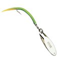 thumbnail image 2 of Acme Tackle Kastmaster Fishing Lure Spoon 3 oz with Tube Chrome and Green, 2 of 4