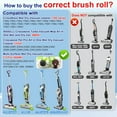thumbnail image 2 of Brush Filter Replacement Parts for Bissell CrossWave Vacuum 3888A 1785 Pet Pro 2306A Cordless Wet Dry Vac, 3 Pack 2460 Multi-Surface Pet Brush Roll & 1866 Vacuum Filter, Part 1613568 1608684, 2 of 9