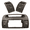 brown, variant on Air Conditioning Outlet A/C Dashboard Air Vent For Toyota Camry 2001-2006, Dash Air Conditioning Air Vent Grille, Replaces#55650-AA030 55650-AA020-brown-Left+Right air outlet