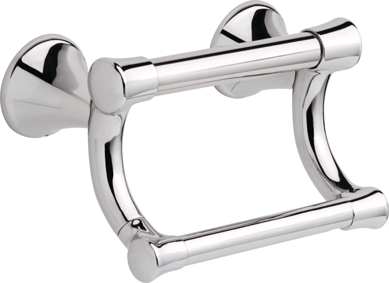 Decor Assist Transitional Double Post Toilet Paper Holder with Assist