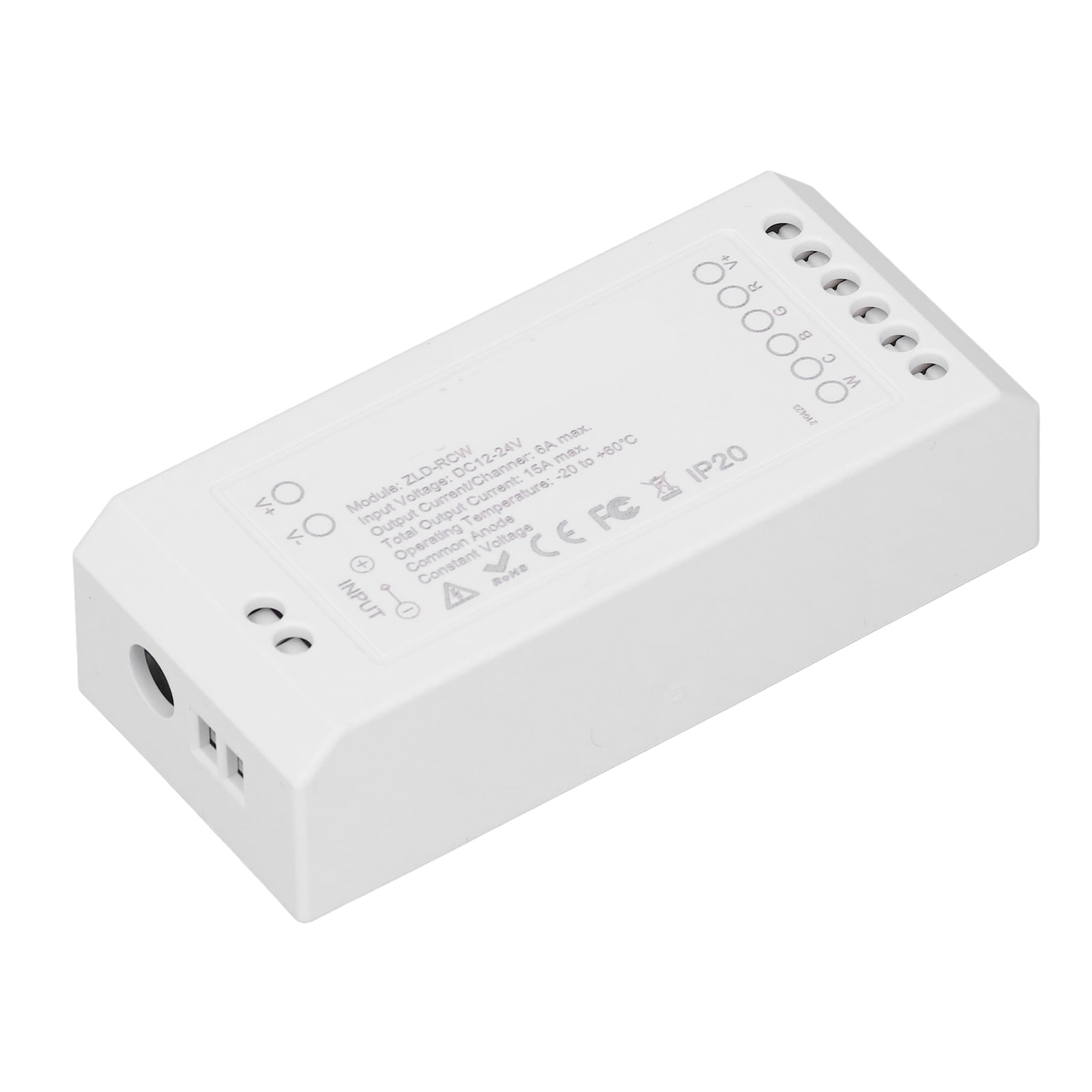 For Zigbee LED Driver Smart Home LED Strip Controller RGB+CW Light Strip Controller with App DC12~24V