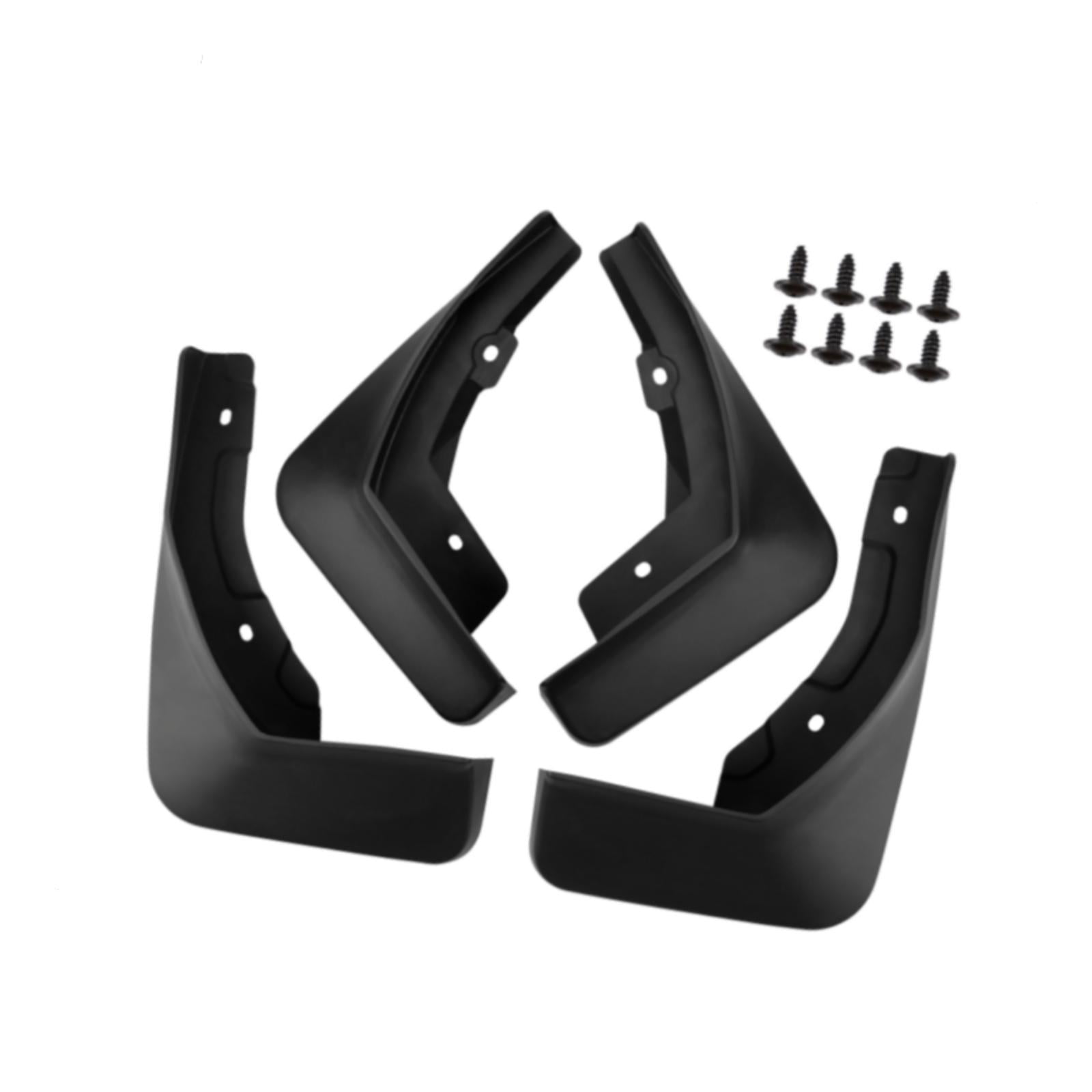 4pcs Automotive Mud Flaps Front Rear Wheel Protection Durable PP Splash Guards for Car Exterior Accessories