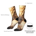 thumbnail image 6 of Honeii Golden Horned White Dragon Print Adult Socks,Crew Socks,Casual Calf Socks,Daily Wear Socks for Men & Women, Perfect for Sports, Casual and Everyday Use, 6 of 6