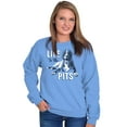 thumbnail image 4 of Life Is Pits Pitbull Dog Rescue Puppy Unisex Plus Fleece Graphic Sweatshirt Brisco Brands 2X, 4 of 5