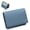 Dark Blue, variant on Unisex Business Card Holder Top Grain Leather Slim Wallet with Coin Pocket, Off-white