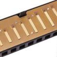 thumbnail image 3 of 10 Hole 20 Harmonica Blues Deluxe Harmonica Beginner C Harmonica - Black, 3 of 4