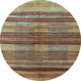 thumbnail image 1 of Ahgly Company Indoor Round Abstract Light Blue Contemporary Area Rugs, 8' Round, 1 of 4