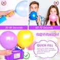 thumbnail image 4 of Electric Balloon Pump, Portable Electric Balloon Blower Machine Balloon Air Pump Dual Nozzle Rose Red 110V 600W Balloon Inflator for Party Decorations, 4 of 7