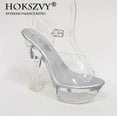 thumbnail image 2 of Women's 14cm Clear Heels Sexy Sandals 10365 Series  Classic Dance Snow for Party LFD, 2 of 6