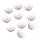 thumbnail image 2 of 10 cabezas de flores artificiales de seda para arreglos florales, decoración de bodas y Halloween. Blanco, 2 of 9