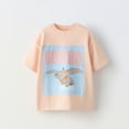 thumbnail image 5 of Camiseta de manga corta de dibujos animados para niños de 1 a 6 años, nuevo estilo de verano, disfraz de algodón para niñas, Camiseta con estampado del pato Donald, 5 of 5