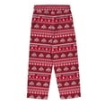 thumbnail image 4 of Infant & Newborn Outerstuff  Scarlet Ohio State Buckeyes Ugly Sweater Pajama Set, 4 of 5