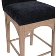 thumbnail image 5 of Meridian Furniture Waldorf Black Chenille Fabric Stool, 5 of 7