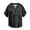 Black, variant on IWRICH Men's Button up Plus Size V-Neck T Shirts Stand Collar Casual Hawaiian Stylish Shirts Ethnic Style Spring and Summer Tops 25-Black XS