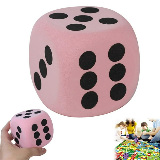 IMENGL Large Foam Dice Color Foam Dice 3.15 Inches Big Dice For Building Educational Math Teaching Pastime Party 6 Foam Dice Anxiety Dice For Stress Rel 6 Cm,Rot,Games Sausage,Fidgets toy toys ‘s pa