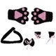 thumbnail image 1 of Conjunto de disfraz de 4 piezas Con orejas de gato negro Perfecl, 1 of 8