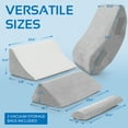 thumbnail image 3 of AllSett Health 4-Piece Orthopedic Bed Wedge Pillows Set (Gray), ASH1096GR, 3 of 8