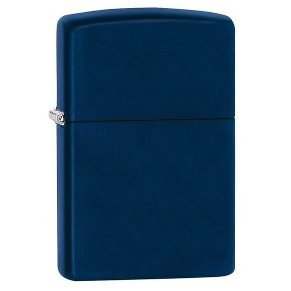 Mechero de bolsillo Zippo Classic azul marino mate resistente al viento