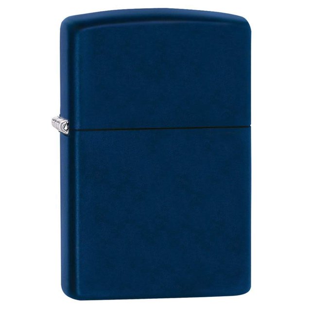 Mechero de bolsillo Zippo Classic azul marino mate resistente al viento