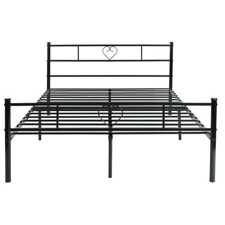Metal Bed Frame Double Size, Metal Heart Bed Frame