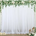 thumbnail image 2 of Wehilion Backdrop Curtain for Parties Sheer Tulle Backdrop Drapes for Wedding Ceremony Birthday Baby Shower Photo Backdrop Curtain Decorations, 2 of 7