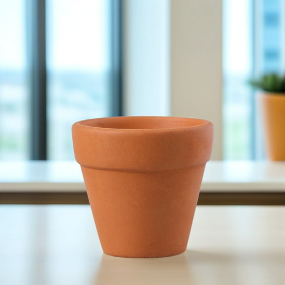 Luxshiny 12Pcs Clay Pot Planters in Chocolate Terracotta for Small Indoor and Outdoor Plants