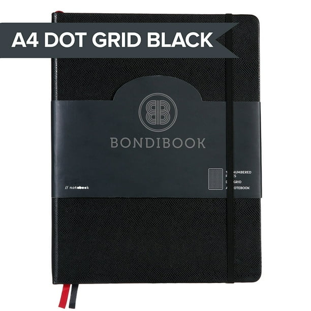 1 Pack Hardcover Dot Grid Bulleted Journal, Large A4, Bujo Notebook, 2