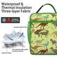 thumbnail image 2 of Dinosaur Insulated Lunch Box Teen Reusable Lunch Tote Bag with Side Pocket Lunchbox Picnic Travel, 2 of 6