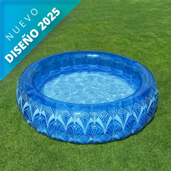 Alberca Inflable Circular Familiar Bestway Bohemian 1.68 Mts Color Azul