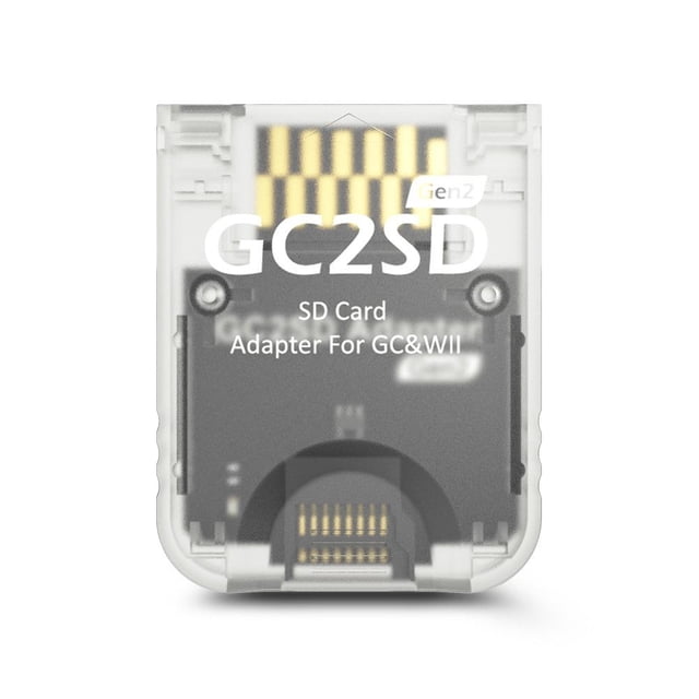 Memory Card Adapter for GameCube & Wii, TF Card Reader for GC2SD Slot, Enhance Storage Capacity for Older Gaming Consoles