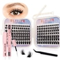 thumbnail image 1 of Kit de extensión de pestañas ELITEFE Lash Clusters Individual Lashes, 1 of 9