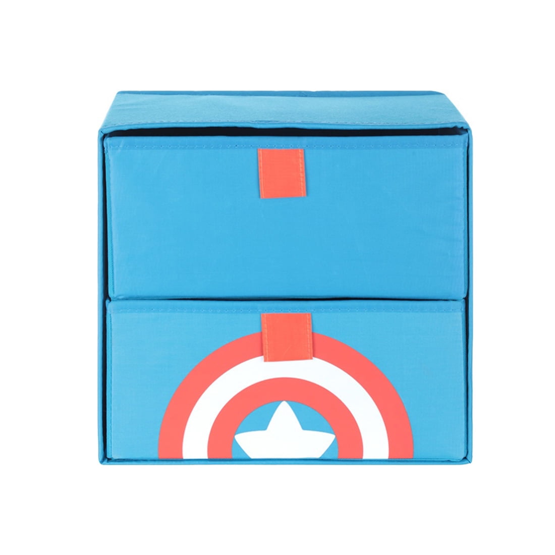 MINISO Marvel Fabric 2Drawer Storage Organizer Box, Foldable Captain