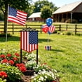 thumbnail image 4 of Patriotic Iron Garden Stake Sign 11.81 x 7.15 Inch USA Flag Ground Insert Decor 4th of July Independence Day Outdoor Yard Decoration for Lawn Pathway Flower Bed Memorial Day, 4 of 6
