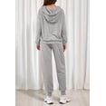 thumbnail image 4 of Conjunto Deportivo PRETTYGARDEN Mujer 2 Piezas Gris Mediano, 4 of 8