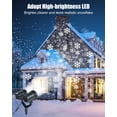 thumbnail image 3 of Proyector navideño con forma de copo de nieve, luces Brightown Outdoor, 3 of 7