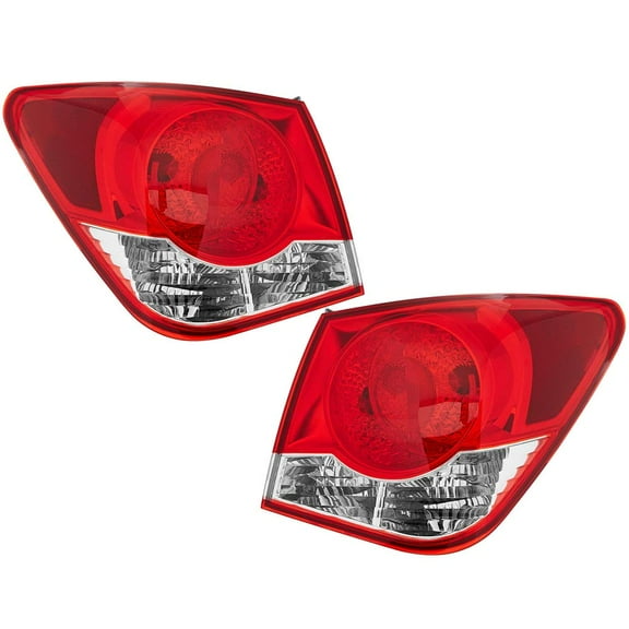 EPIC LIGHTING OE Style Halogen Tail Lights Assembly Replacement for CHEVROLET 11-15 CRUZE [ GM2804107 GM2805107 96828250 96828251 ] Pair