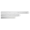 thumbnail image 1 of Miangastore 3pcs Durable Double-sided Measuring Rulers in Stainless Steel for Long-term Use 12 Inches, 1 of 9
